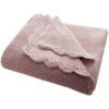 Babydecke Bio-Baumwolle Mit Muschelkante, Rose