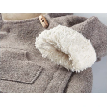 Baby Und Kinder Jacke BioSchurwolle Walk Mit Teddyfutter Taupe 4 Baby Und Kinder Jacke BioSchurwolle Walk Mit Teddyfutter Taupe – Bild 4