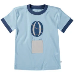 Kinder T-Shirt Bio-Baumwolle Rot Mit Tasche -Hans Natur Kindersale 088771d3 301966 12