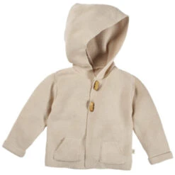 Kinder Strickjacke Mit Kapuze Bio-Baumwolle Gelb Melange -Hans Natur Kindersale 0a6b3a5b 295309 2