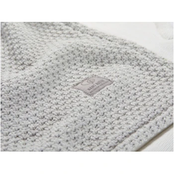 Einschlagdecke Babyschale Bio-Baumwolle Grey Melange 8 Einschlagdecke Babyschale Bio-Baumwolle Grey Melange – Bild 8