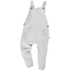 Baby Und Kinder Latzhose Strick-Qualität Bio-Baumwolle Grau Melange