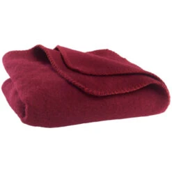 Babydecke Aus Schurwolle Bordeaux
