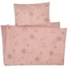 Kinderbettwäsche Bio-Baumwolle Stern Rosa