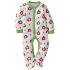 Baby Schlafanzug Bio-Baumwolle Apfel