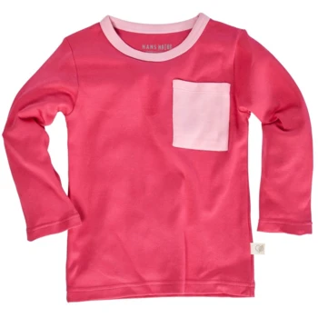 Kinder Langarmshirt Bio-Baumwolle Pink 1 Kinder Langarmshirt Bio-Baumwolle Pink