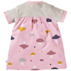 Baby Kleid Kurzarm Bio-Baumwolle Pilzparty Rosa -Hans Natur Kindersale 111e3856 303905