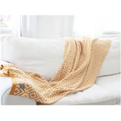 Kuscheldecke Bio-Baumwolle, Raute Curry -Hans Natur Kindersale 126b587f 326309