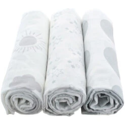 Spucktücher Bio-Baumwolle 3er-Set Blue -Hans Natur Kindersale 1297938f 222417 1