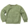 Baby Und Kinder Pullover Feinstrick Bio-Baumwolle Matcha