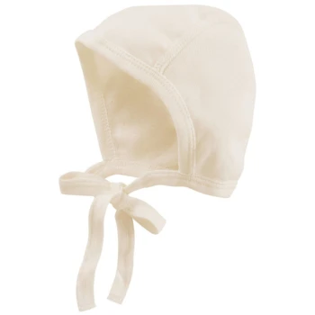 Babymütze Erstlingsmütze Bio-Baumwolle Off White 2 Babymütze Erstlingsmütze Bio-Baumwolle Off White – Bild 2