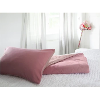 Kinderbettwäsche Zum Wenden Bio-Baumwolle Jersey Mauve 2 Kinderbettwäsche Zum Wenden Bio-Baumwolle Jersey Mauve – Bild 2