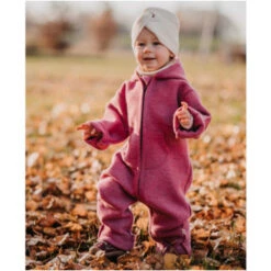 Baby Overall Mit Kapuze Bio-Schurwolle Walk Pink -Hans Natur Kindersale 163f577d 304537