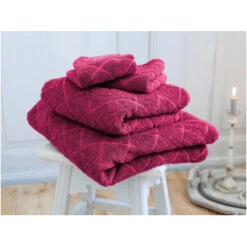 Handtuch-Set Bio-Baumwolle Frottee 4-teilig Blume Fliederbeere -Hans Natur Kindersale 1696eba3 320652 1