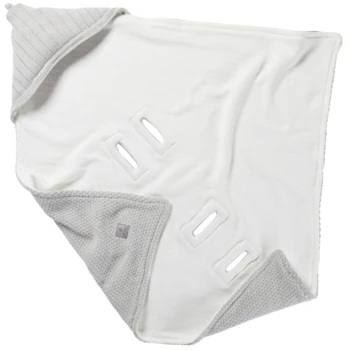 Einschlagdecke Babyschale Bio-Baumwolle Grey Melange 6 Einschlagdecke Babyschale Bio-Baumwolle Grey Melange – Bild 6