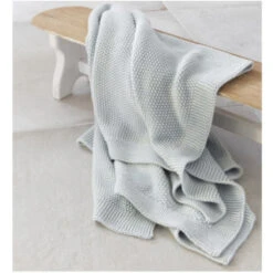 Babydecke Bio-Baumwolle Strick Qualität Sky Blue Natur -Hans Natur Kindersale 17c0c554 272756