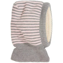 Baby Und Kinder Schalmütze Grau-rose