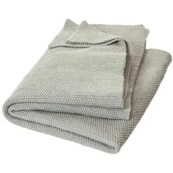 Babydecke Bio-Baumwolle Strick-Qualität Beige-melange -Hans Natur Kindersale 1e1ee3c2 335029 1