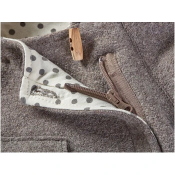 Baby Und Kinder Jacke BioSchurwolle Walk Mit Teddyfutter Taupe 3 Baby Und Kinder Jacke BioSchurwolle Walk Mit Teddyfutter Taupe – Bild 3