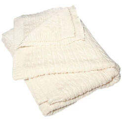 Babydecke Bio-Merinowolle Zopfstrick Beige -Hans Natur Kindersale 20f0ae6f 361856