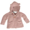 Baby Und Kinder Strickjacke Mit Kapuze Bio-Baumwolle Rose