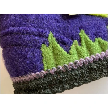 Kinder Hausschuhe Hüttenschuhe Blümchen B-Ware 3 Kinder Hausschuhe Hüttenschuhe Blümchen B-Ware – Bild 3