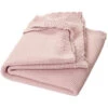 Babydecke Bio-Baumwolle Wellenkante Altrosa