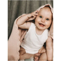 Babydecke Bio-Baumwolle Mit Muschelkante, Rose -Hans Natur Kindersale 29da324e 271738