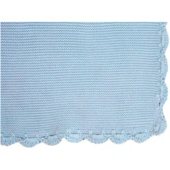 Babydecke Bio-Baumwolle Mit Muschelkante, Blau -Hans Natur Kindersale 2d48916f 311536