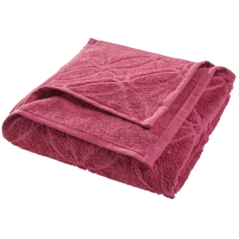 Gästehandtuch Bio-Baumwolle Frottee Raute 2er Set Fliederbeere 7 Gästehandtuch Bio-Baumwolle Frottee Raute 2er Set Fliederbeere – Bild 7