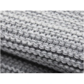 Kuscheldecke Für Erwachsene Bio-Baumwolle Light Grey-ivory 3 Kuscheldecke Für Erwachsene Bio-Baumwolle Light Grey-ivory – Bild 3