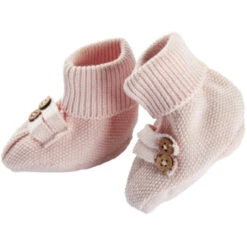 Baby Schuhe Strick-Qualität Bio-Baumwolle Hellgrau Melange -Hans Natur Kindersale 31022ead 296702