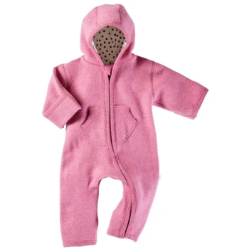 Baby Overall Mit Kapuze Bio-Schurwolle Walk Lila 5 Baby Overall Mit Kapuze Bio-Schurwolle Walk Lila – Bild 5