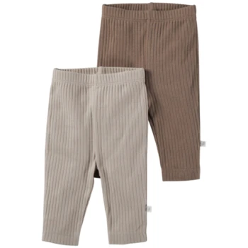 Baby Und Kinder Leggings Bio-Baumwolle 2er Set Beige-braun 1 Baby Und Kinder Leggings Bio-Baumwolle 2er Set Beige-braun