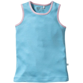 Kinder Unterhemd Bio-Baumwolle Blau-grau-weiß 9 Kinder Unterhemd Bio-Baumwolle Blau-grau-weiß – Bild 9