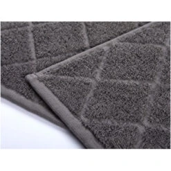 Gästehandtuch Bio-Baumwolle Frottee Raute 2er Set Dunkelgrau -Hans Natur Kindersale 34b72865 294007