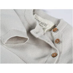 Baby Overall Strick-Qualität Hellgrau Melange -Hans Natur Kindersale 3862bcba 296950