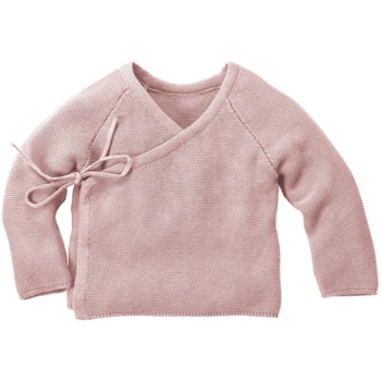 Baby Und Kinder Jacke Zum Wickeln Strick-Qualität Bio-Baumwolle Rosé 1 Baby Und Kinder Jacke Zum Wickeln Strick-Qualität Bio-Baumwolle Rosé