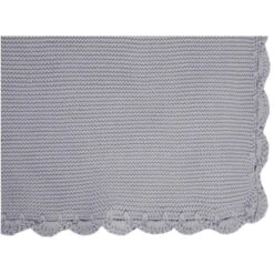 Babydecke Bio-Baumwolle Mit Muschelkante, Graphit -Hans Natur Kindersale 3a2d66f3 311520