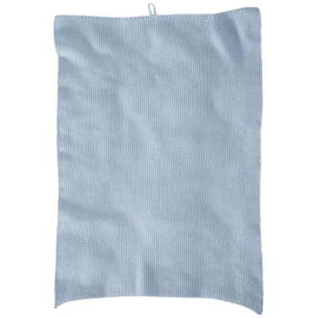 Handtuch Bio-Baumwolle Perl-Strick-Qualität Sky Blue 4 Handtuch Bio-Baumwolle Perl-Strick-Qualität Sky Blue – Bild 4