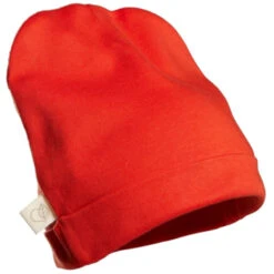 Kinder Mütze Bio-Baumwolle Rot