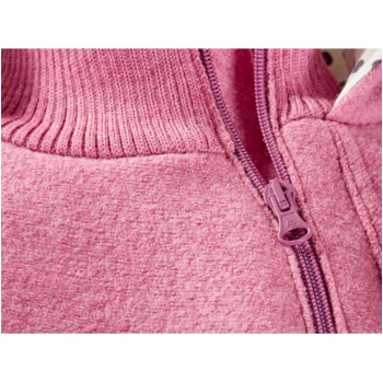 Kinder Jacke Mit Kapuze Bio-Schurwolle Walk Pink 3 Kinder Jacke Mit Kapuze Bio-Schurwolle Walk Pink – Bild 3