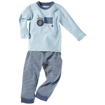 Kinder Schlafanzug 2-teilig Bio-Baumwolle Blockstreifen Grün 11 Kinder Schlafanzug 2-teilig Bio-Baumwolle Blockstreifen Grün – Bild 11