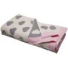 Kinder Kuscheldecke Bio-Baumwolle Herzen