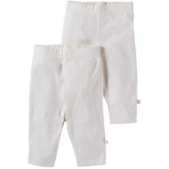 Baby Und Kinder Leggings Bio-Baumwolle 2er Set Off White