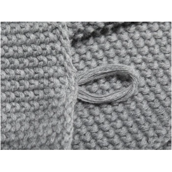 Handtuch Bio-Baumwolle Perl-Strick-Qualität Light Grey-melange 2 Handtuch Bio-Baumwolle Perl-Strick-Qualität Light Grey-melange – Bild 2