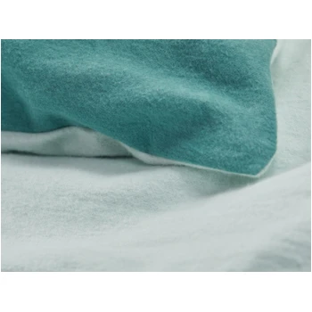 Biber Bettwäsche Zum Wenden Bio-Baumwolle Grün 3 Biber Bettwäsche Zum Wenden Bio-Baumwolle Grün – Bild 3