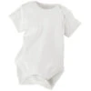 Baby Body Kurzarm Bio Baumwolle Weiß