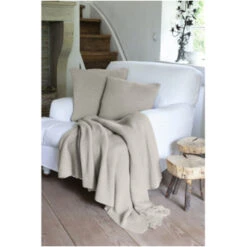 Kuscheldecke Für Erwachsene Bio-Baumwolle Sand Melange -Hans Natur Kindersale 4f538f64 275379