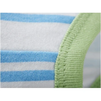 Kinder Slip Bio-Baumwolle Weiß-türkis 2 Kinder Slip Bio-Baumwolle Weiß-türkis – Bild 2